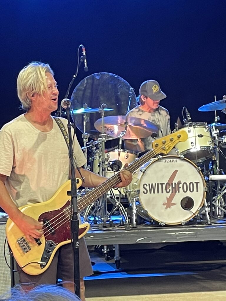 The rhythm sections is hard at work